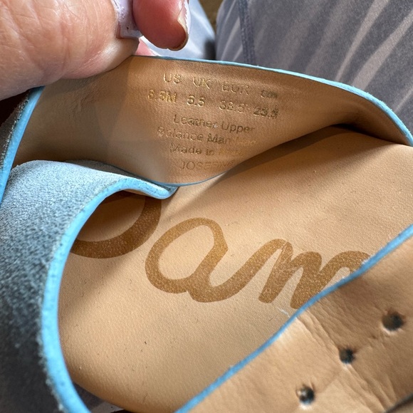 Sam Edelman🦋🎄🦋platform aqua blue strapping sandal. - Picture 6 of 6